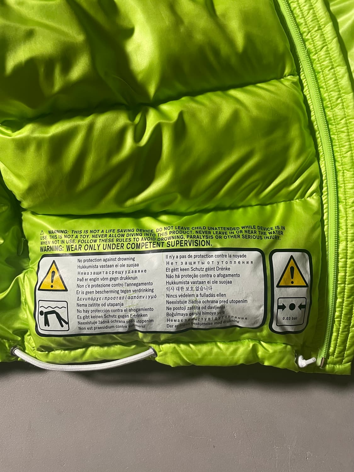 더블렛 Inflatable Down Jacket – Neon Green 상품이미지6