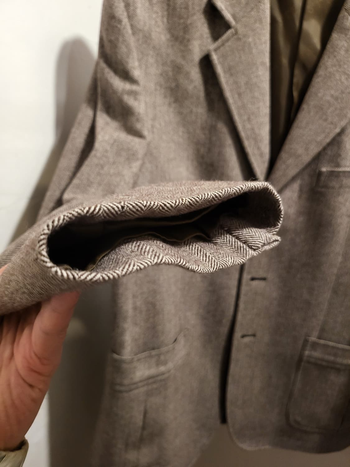 ZIO SONGZIO 헤링본 블레이저자켓 상품이미지3