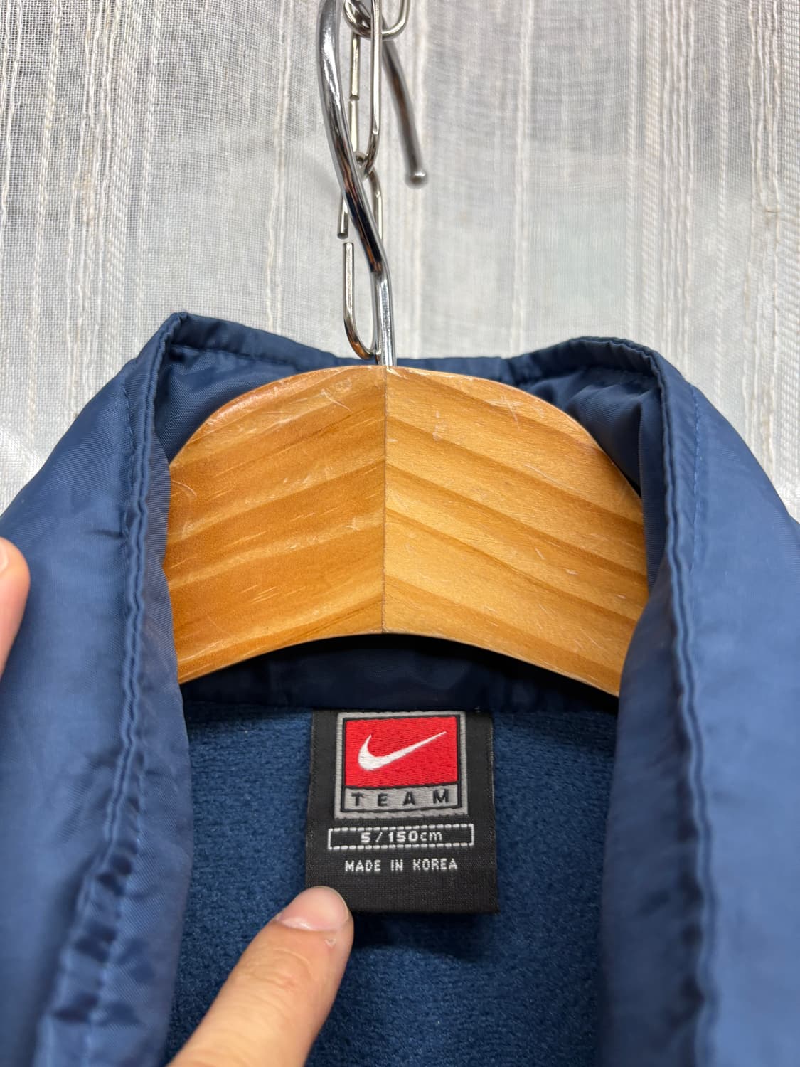 00s nike korea 나이키 빈티지 올드스쿨 빅스우시 바람막이 상품이미지5