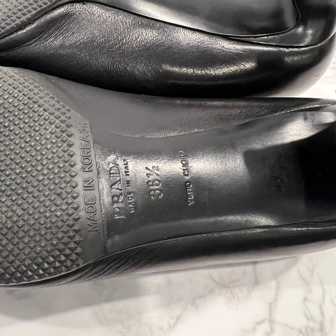 PRADA 여성 블랙 정장 구두 상품이미지7