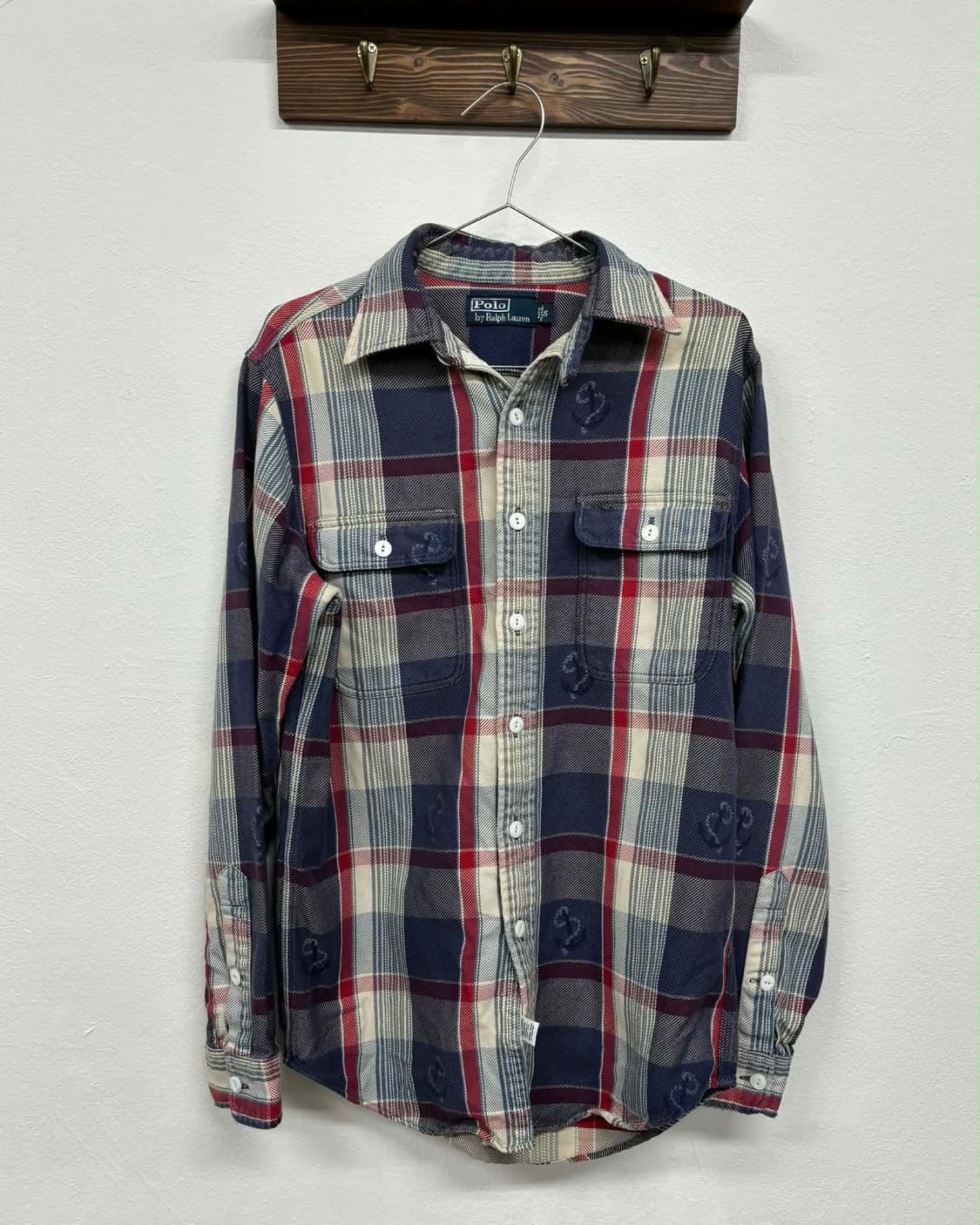 [S] 폴로 랄프로렌 앵커 패턴 플란넬 체크 셔츠 상품이미지2