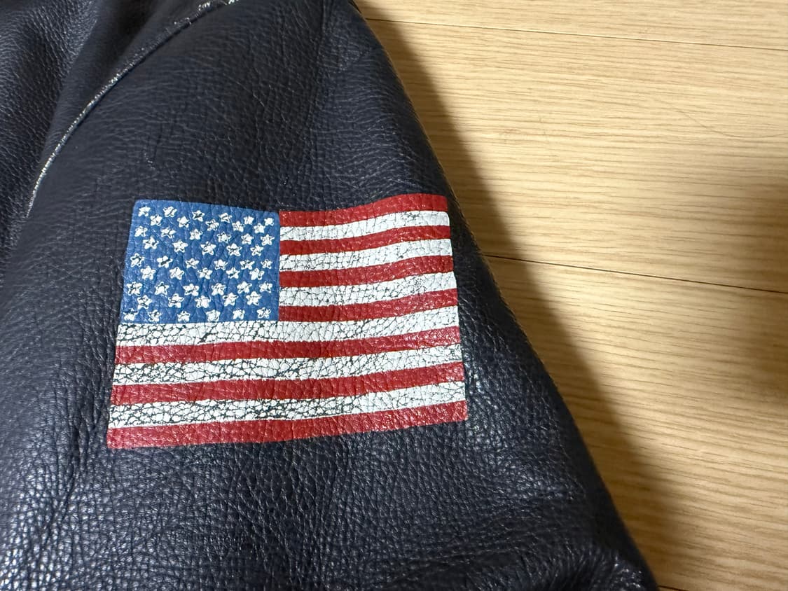 리바이스 LVC 성조기 가죽 라이더 레더 자켓 M 상품이미지7