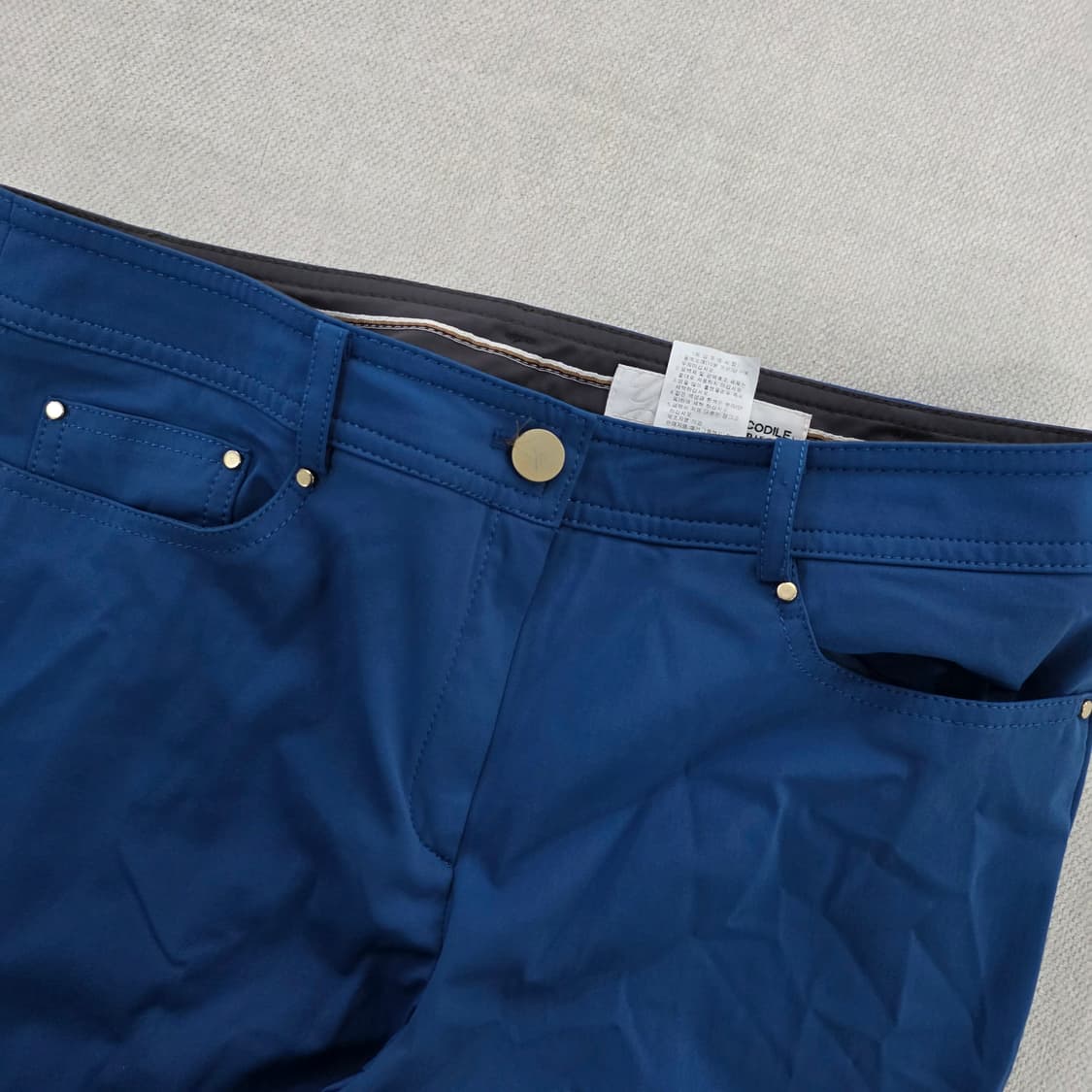 [73] 크로커다일 여성 블루 코튼 팬츠 바지1230J 상품이미지2