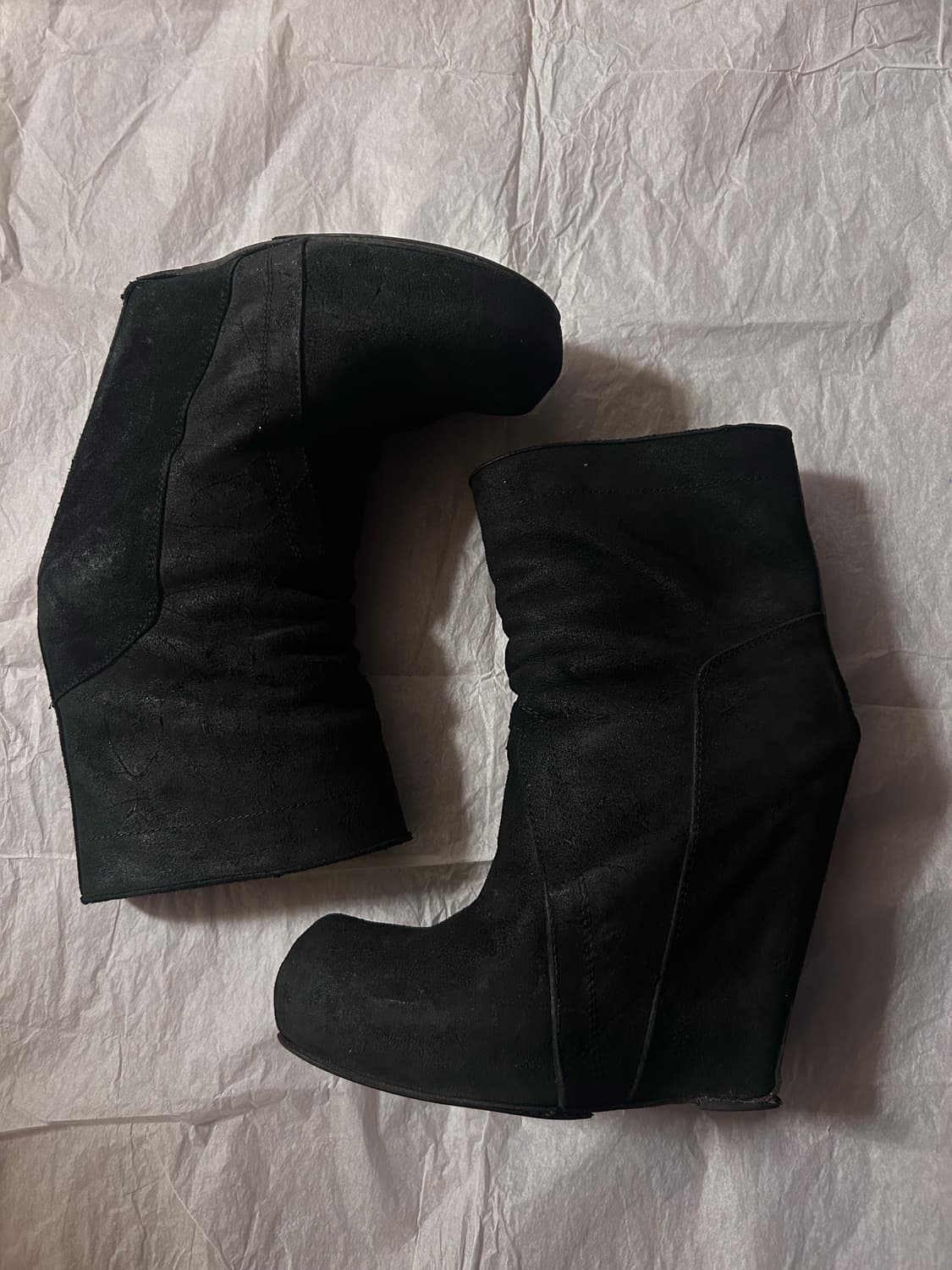 릭오웬스 웨지힐 부츠 37 (240) 상품이미지2