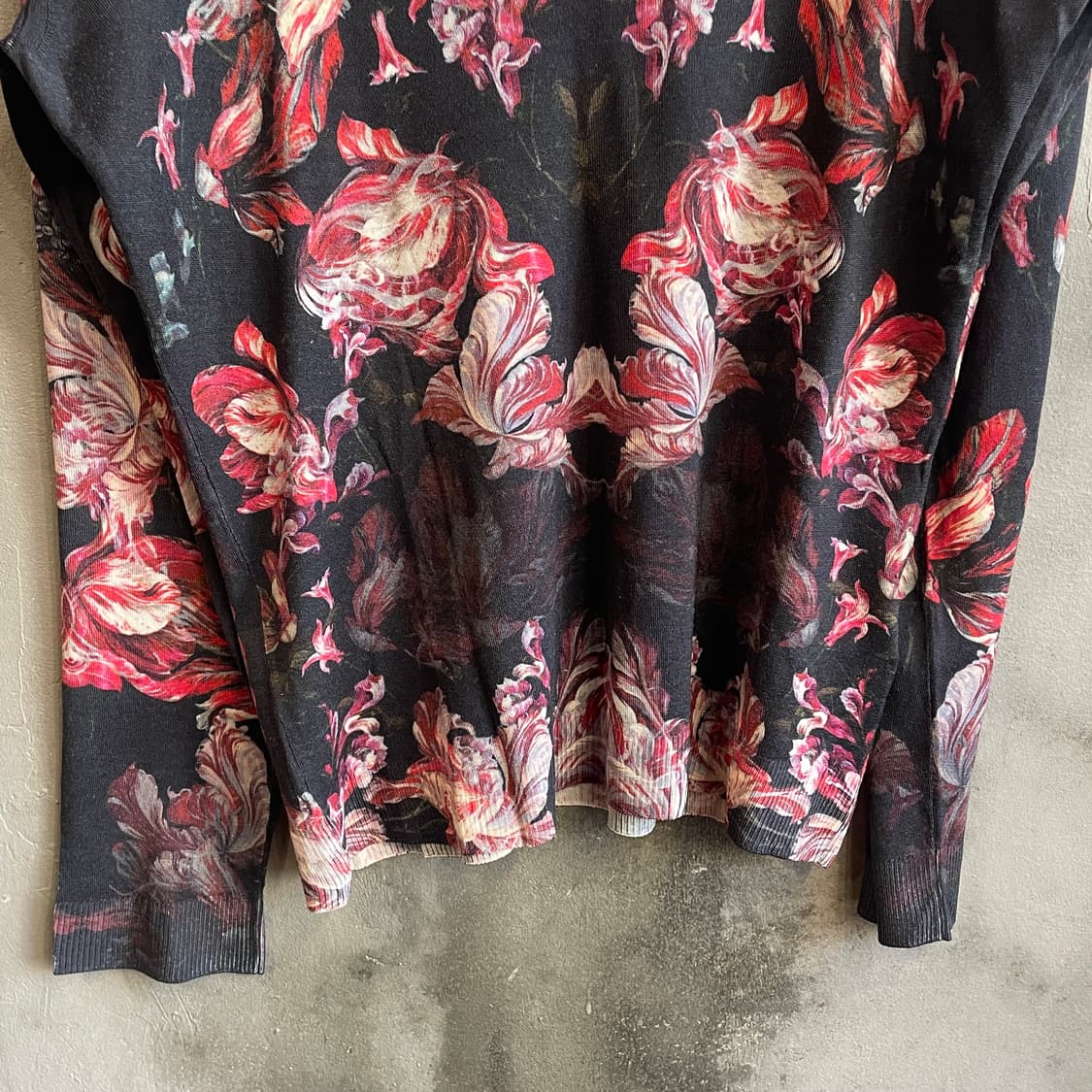 12aw 알렉산더 맥퀸 플로럴 니트 상품이미지7