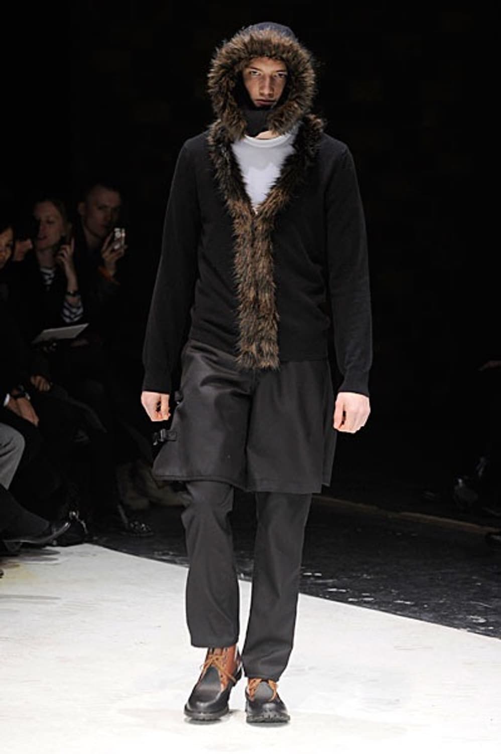 꼼데가르송 옴므플러스 퍼 집업 가디건 상품이미지2