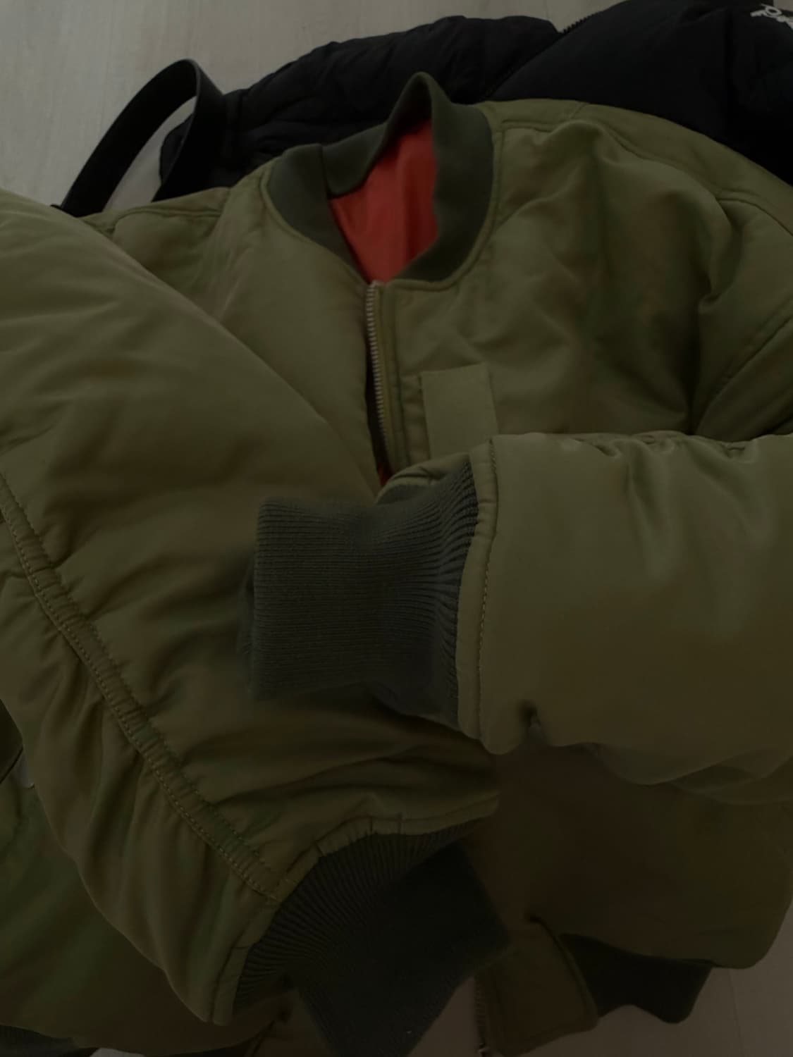 스웨이드 크롭 ma-1 상품이미지3