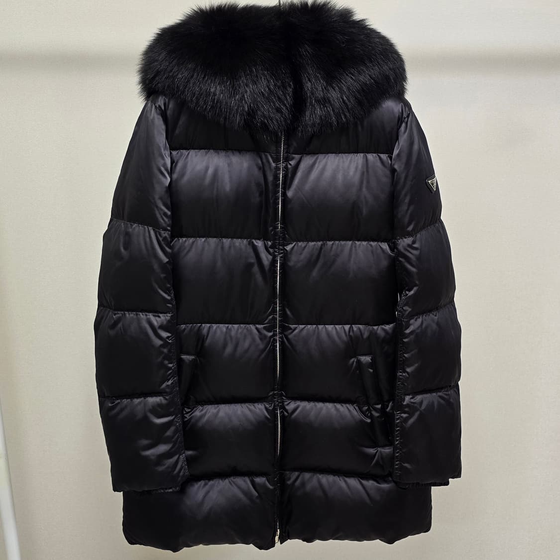 프라다 폭스 퍼 구스 다운 패딩 40사이즈 55 판매 상품이미지1