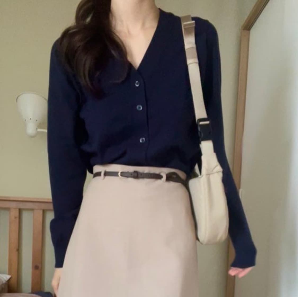 가내스라 오디네르 자체제작 새먼 가디건 딥네이비 네이비 간절기 상품이미지3