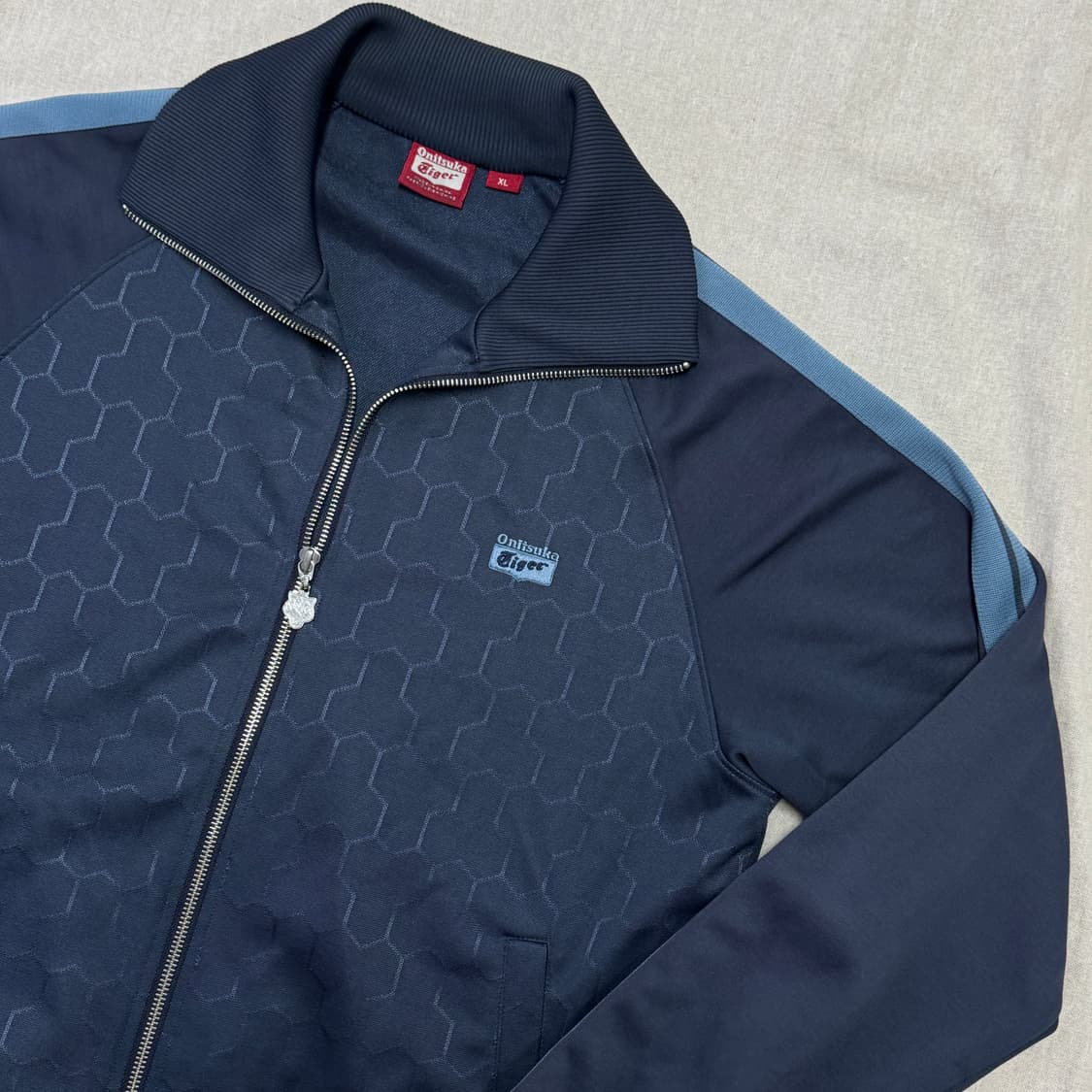 오니츠카타이거 패턴 사이드라인 트랙탑 져지 XL  상품이미지2