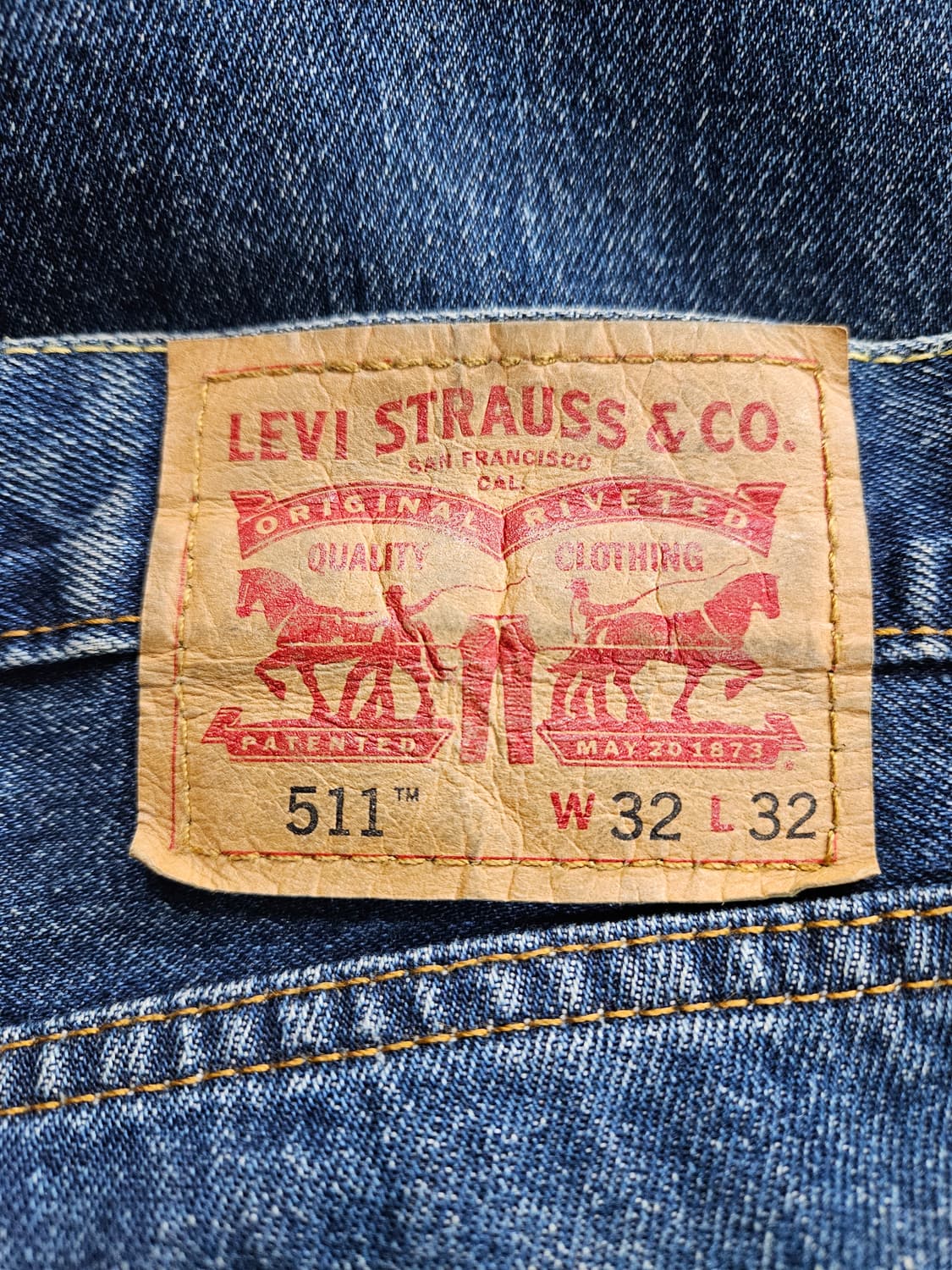 리바이스 511 블루컬러 남성 허리 32 데님팬츠  상품이미지3