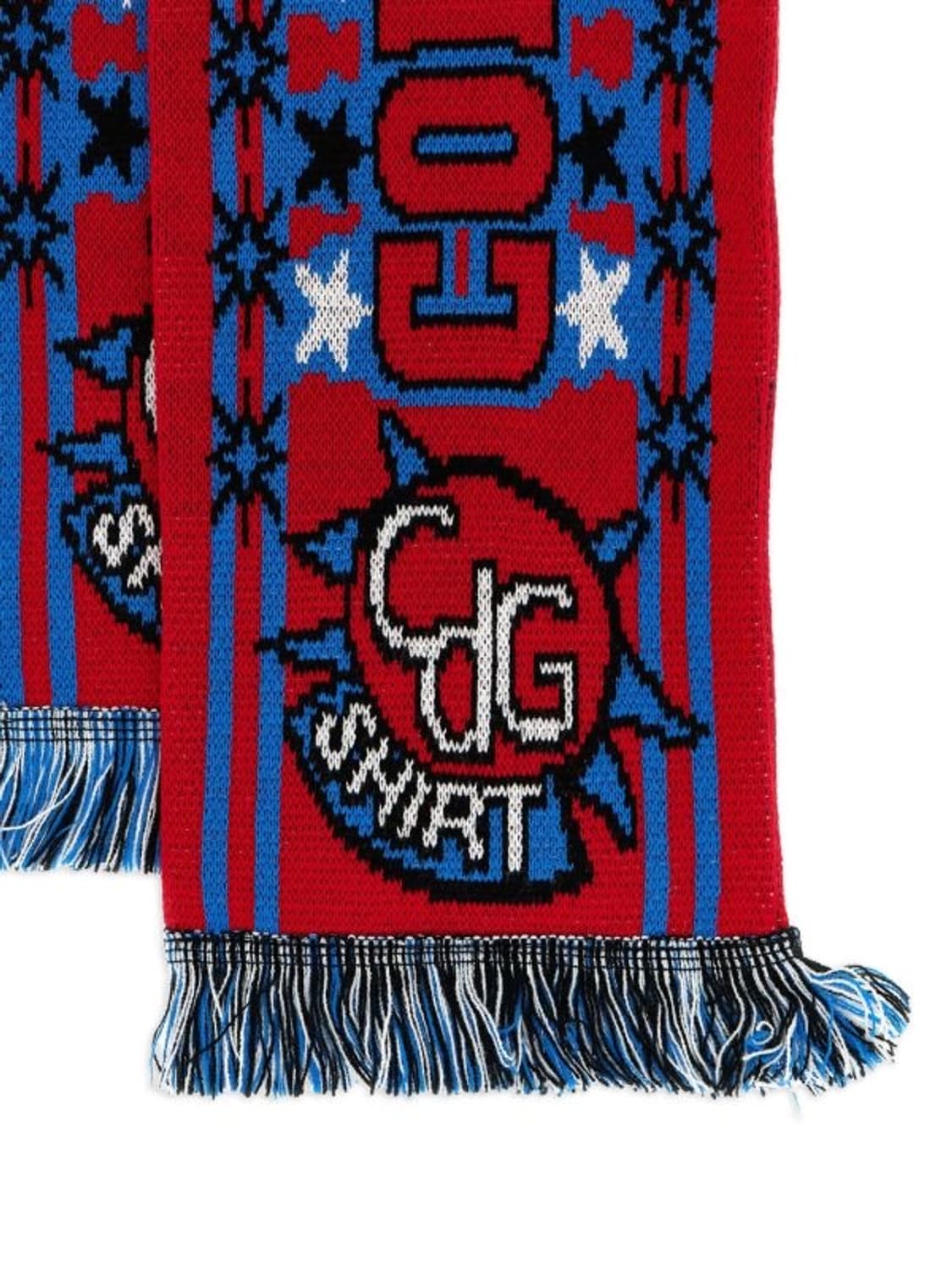 꼼데가르송 25fw 자카드 프린지 머플러 상품이미지2