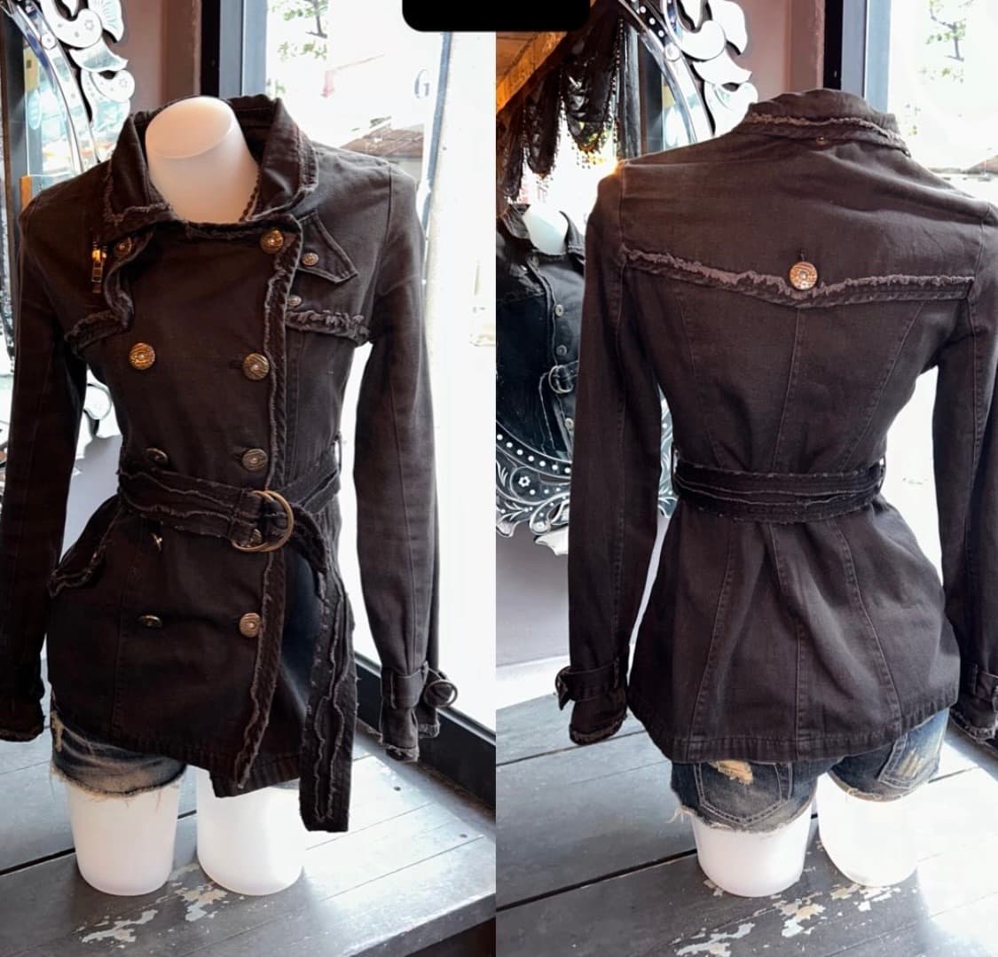 DIA y2k belt short coat outer jacket 상품이미지2