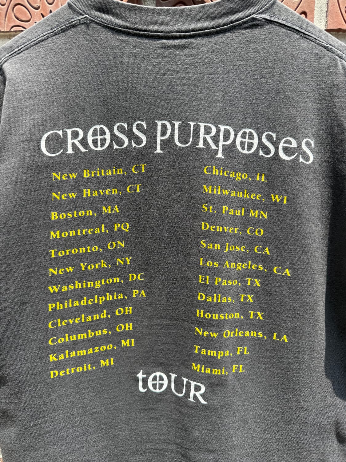블랙사바스 1994s Cross Purposes 빈티지 투어 티셔츠 상품이미지4