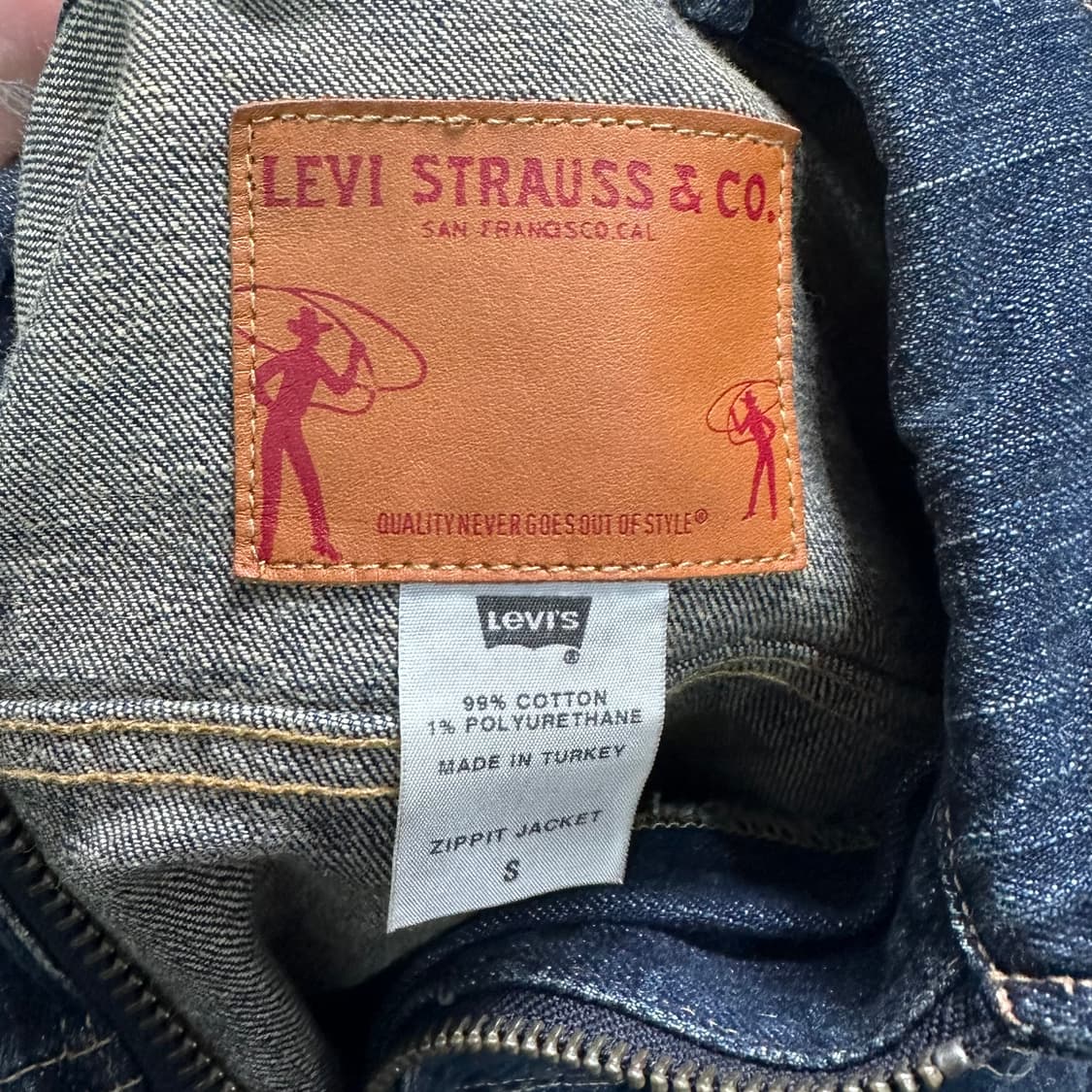 리바이스 우먼스 지퍼디테일 데님 자켓  상품이미지8