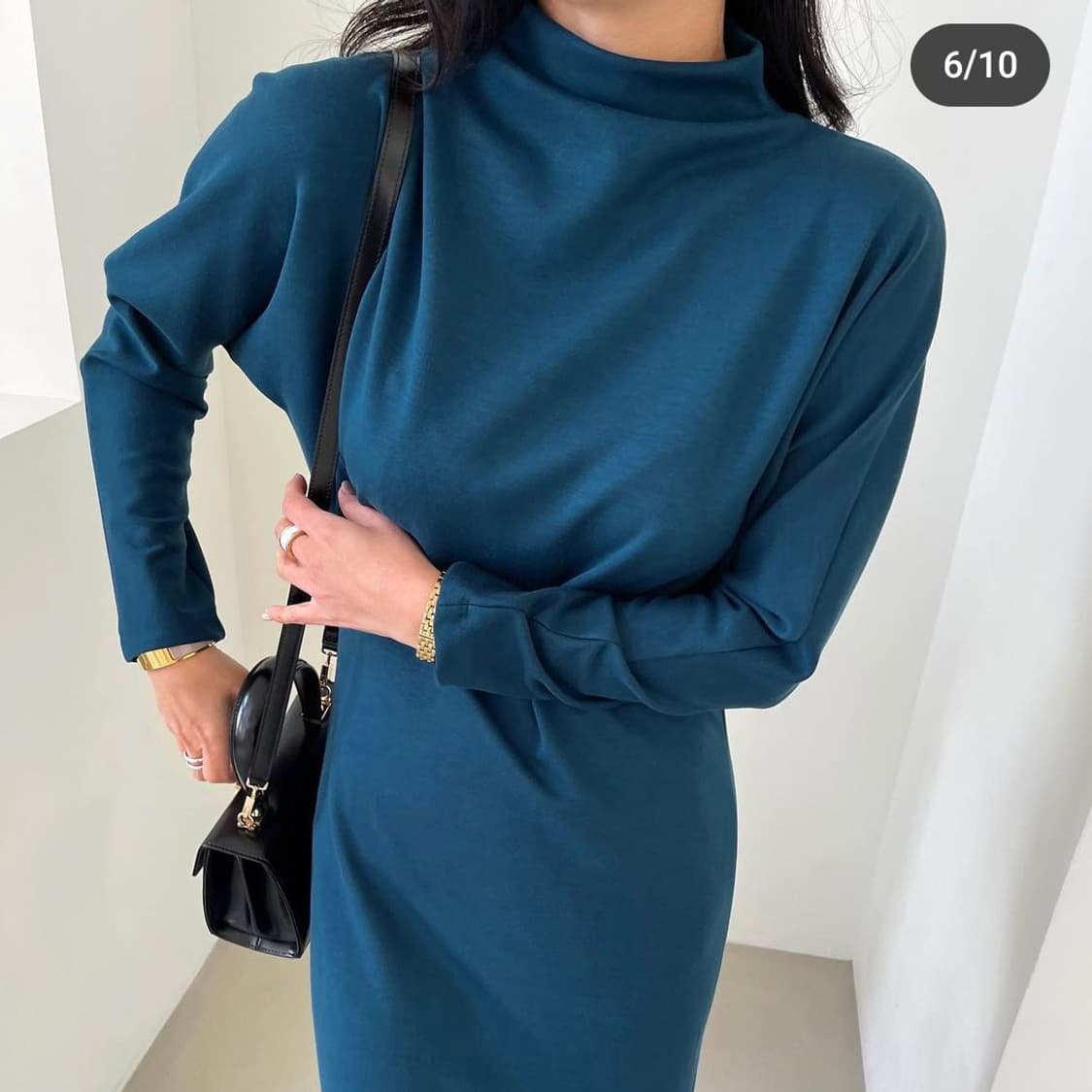 케이리(KAYLEE) 돌먼 모크넥원피스 55-66 새상품 상품이미지3