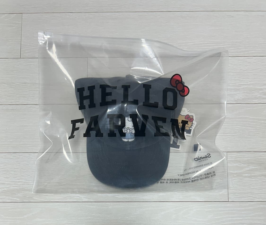 파르벵 헬로키티 볼캡 모자 차콜 상품이미지3