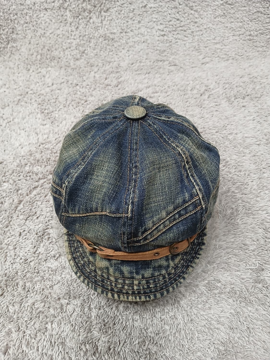 빈티지 버클 포인트 데님 빵모자 상품이미지2