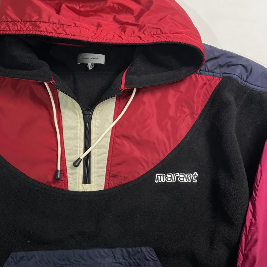 이자벨마랑 컬러블록 후드 아노락 상품이미지3