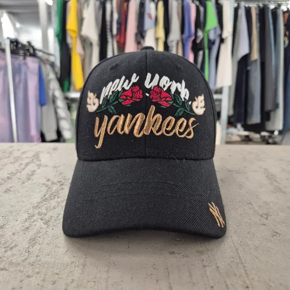 MLB 뉴욕 양키스 자수 볼캡 블랙 상품이미지2