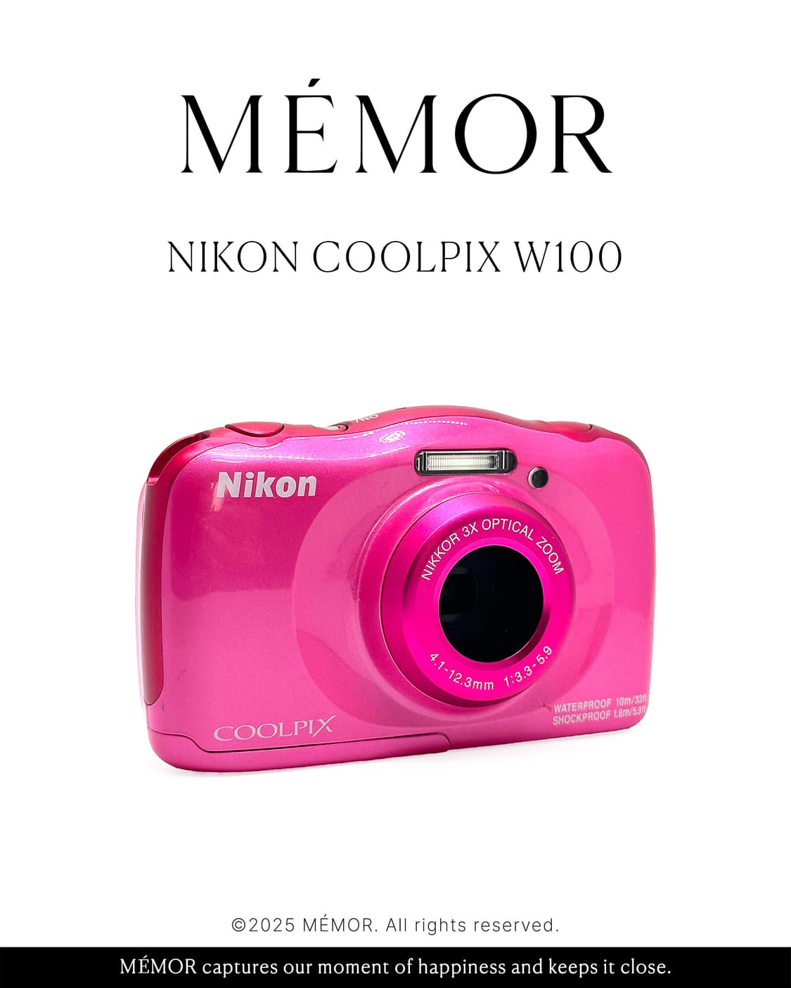 연예인/유튜버픽✨Nikon Coolpix W100 방수 니콘 빈티지디카 상품이미지2