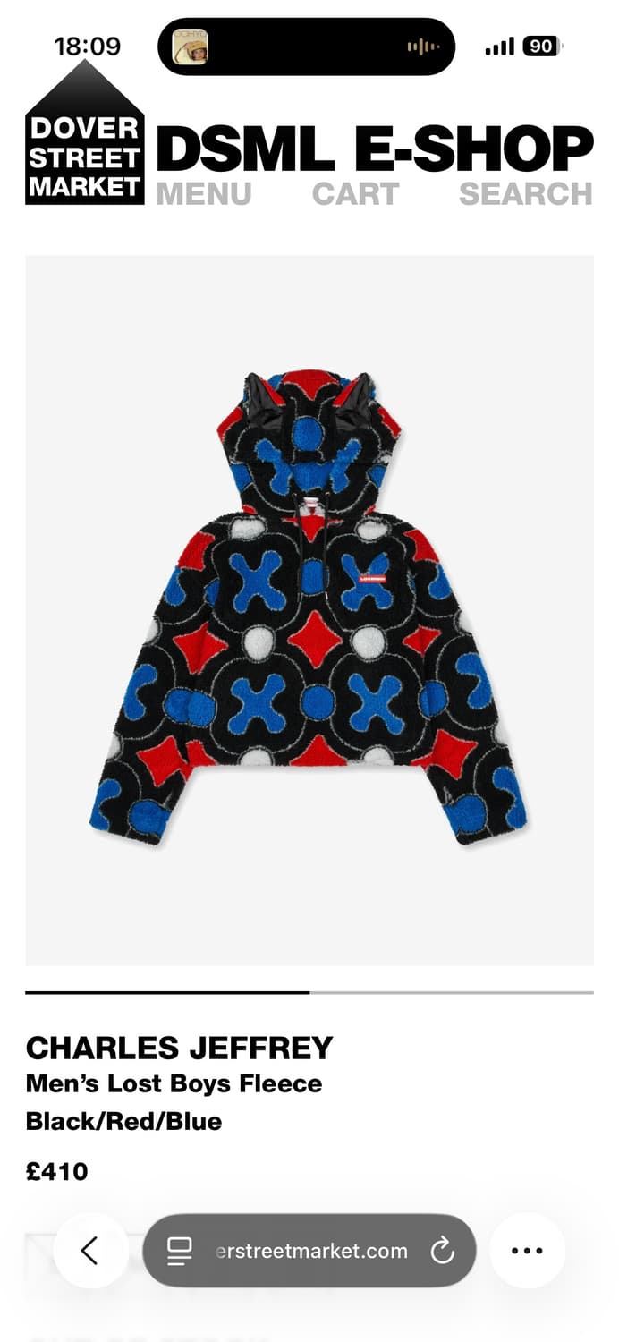 찰스제프리 러버보이 후드티 상품이미지1