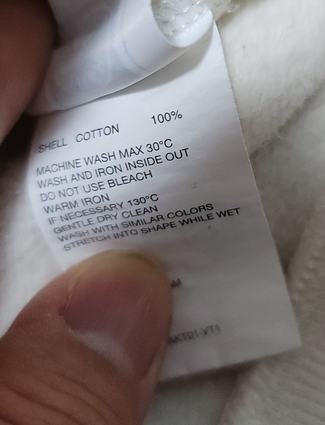 키르시 빅 체리 맨투맨 아이보리 사이즈  1  오버사이즈 상품이미지8