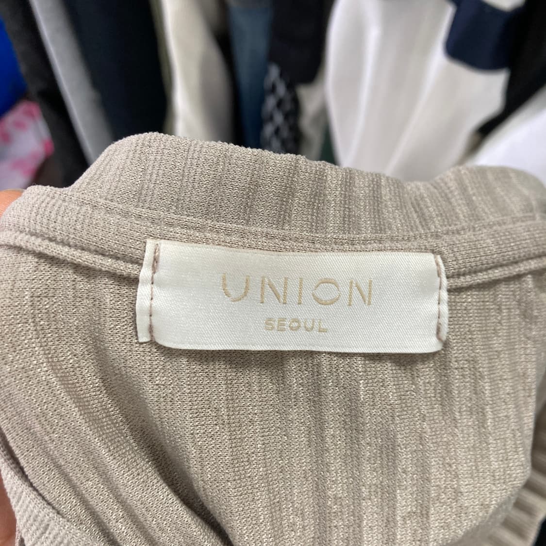 UNION 남성 나시 민소매 베이지 105 상품이미지4