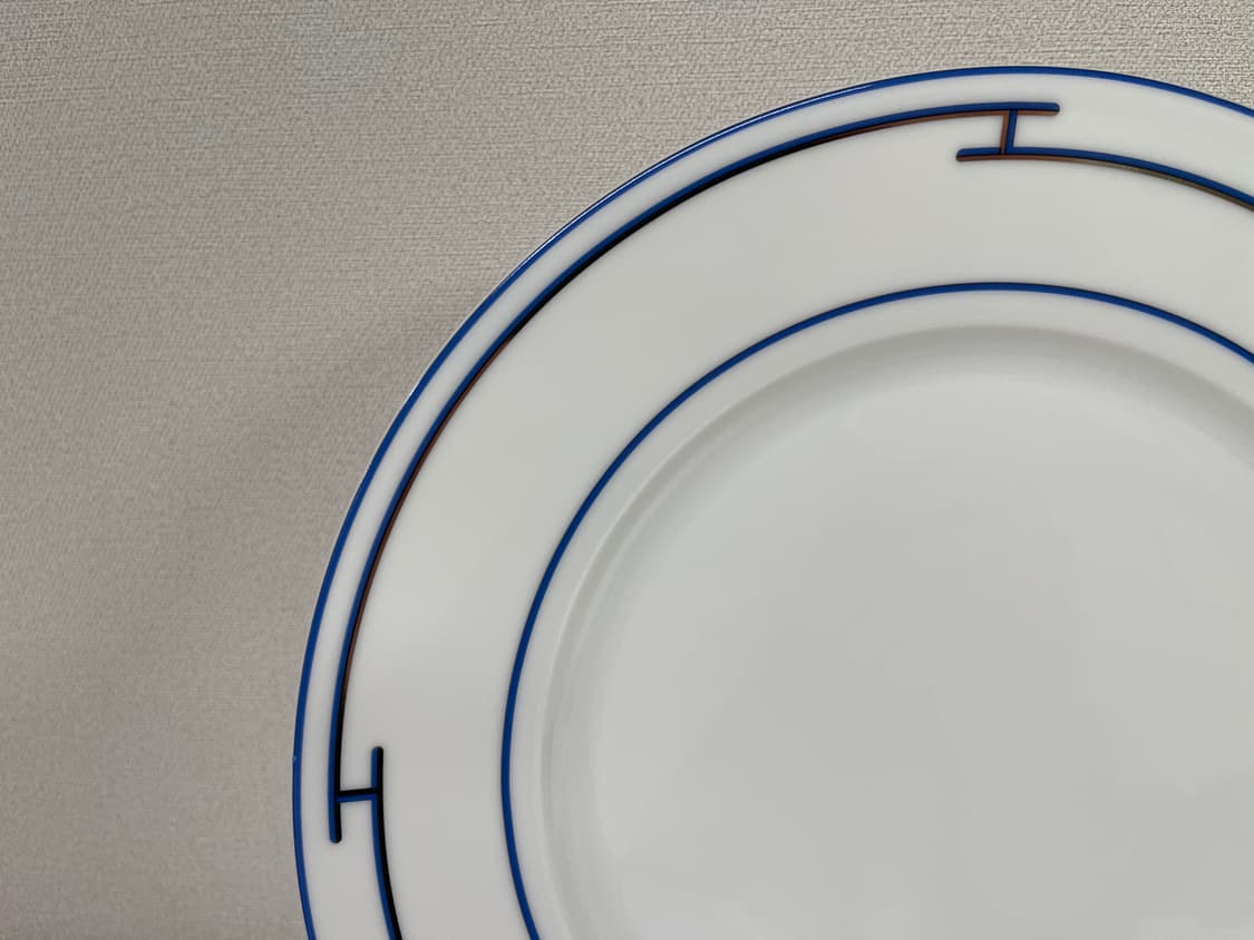 에르메스 리듬 블루 플레이트 1P 세트 HERMES 상품이미지3