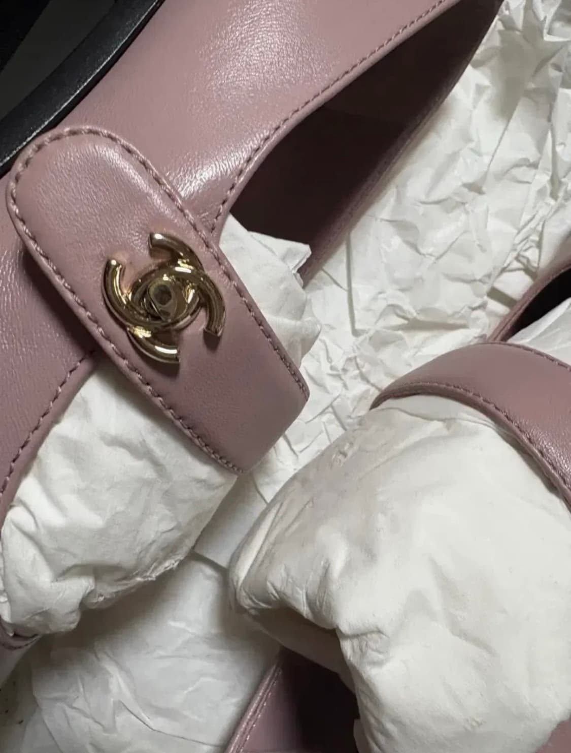 샤넬 턴락 메리제인 플랫 슈즈 38 상품이미지4