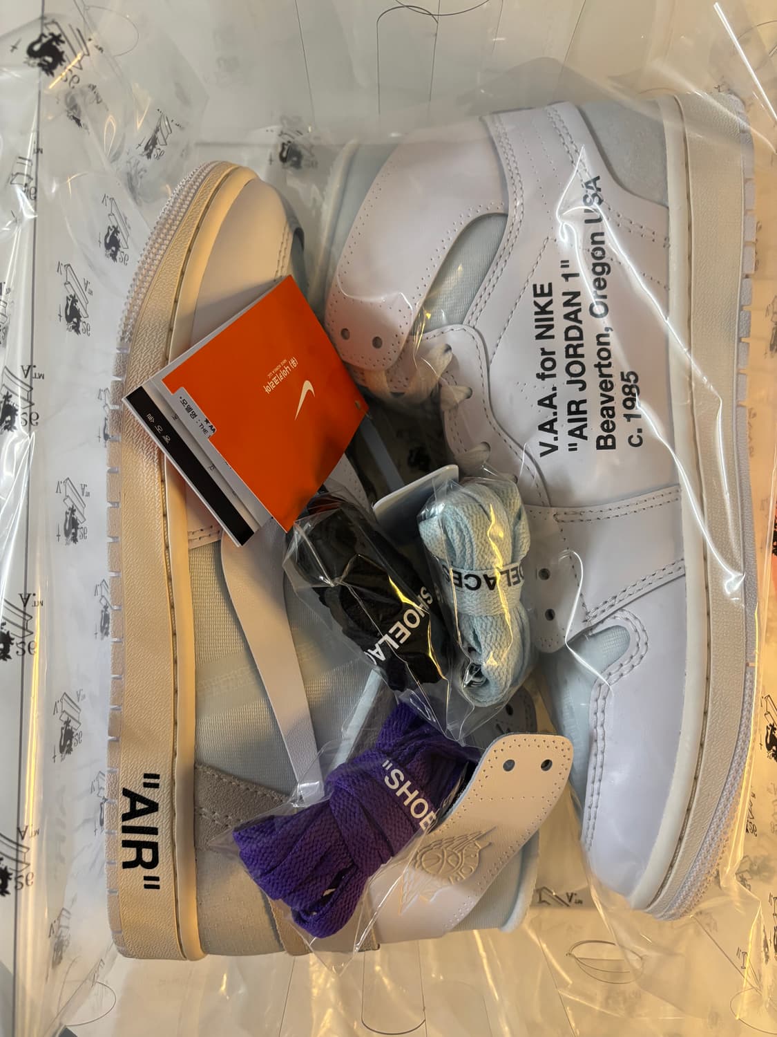 나이키 조던1 버질아블로 아카이브 v.a.a 상품이미지2