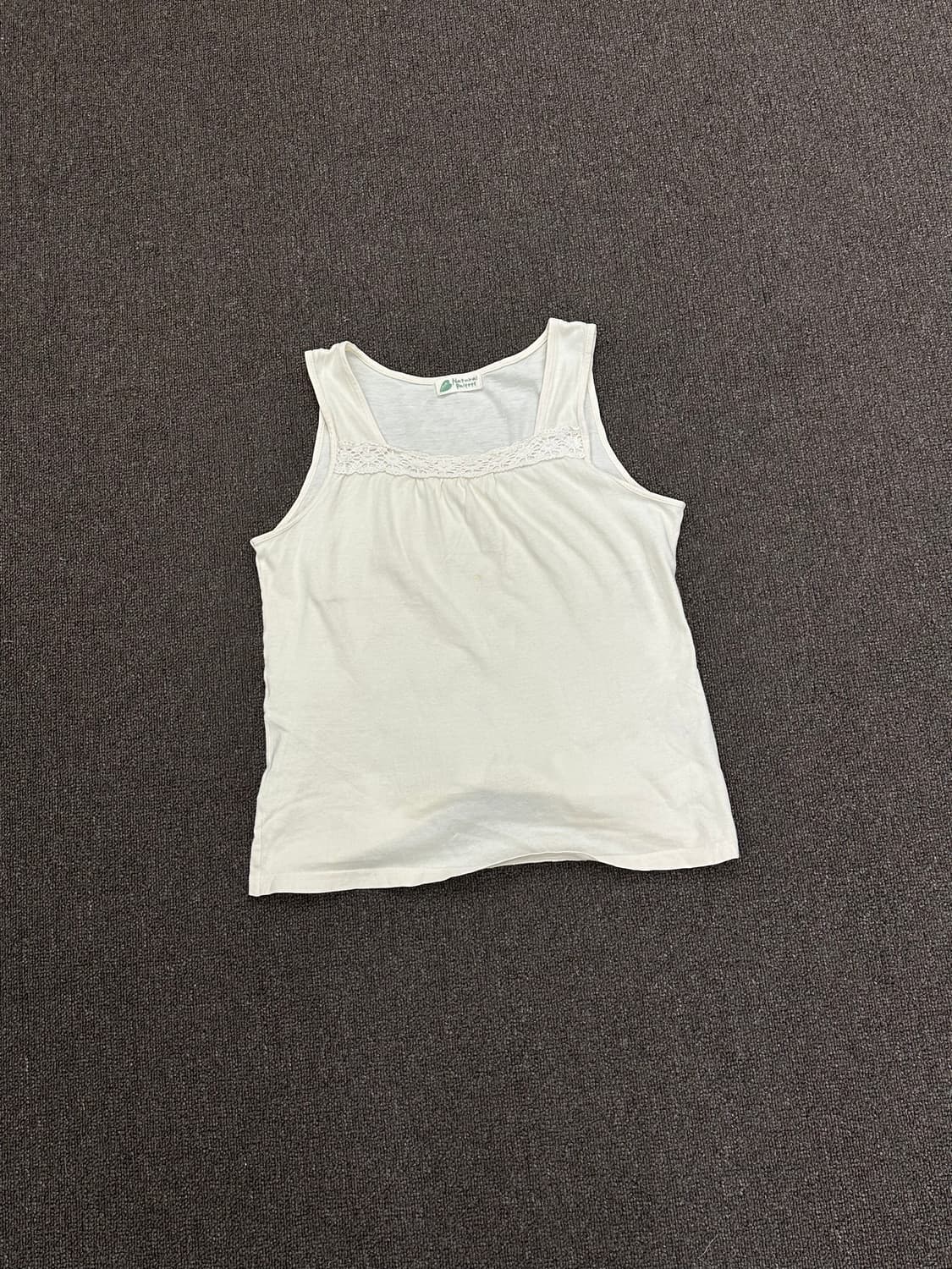 L)Japanese vintage 여성 레이스 아이보리 나시(이염) 상품이미지2