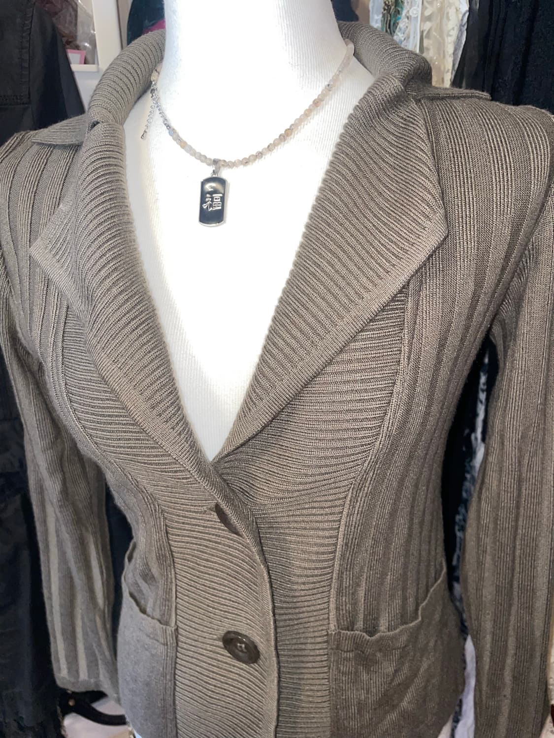 카라 니트 가디건  상품이미지3