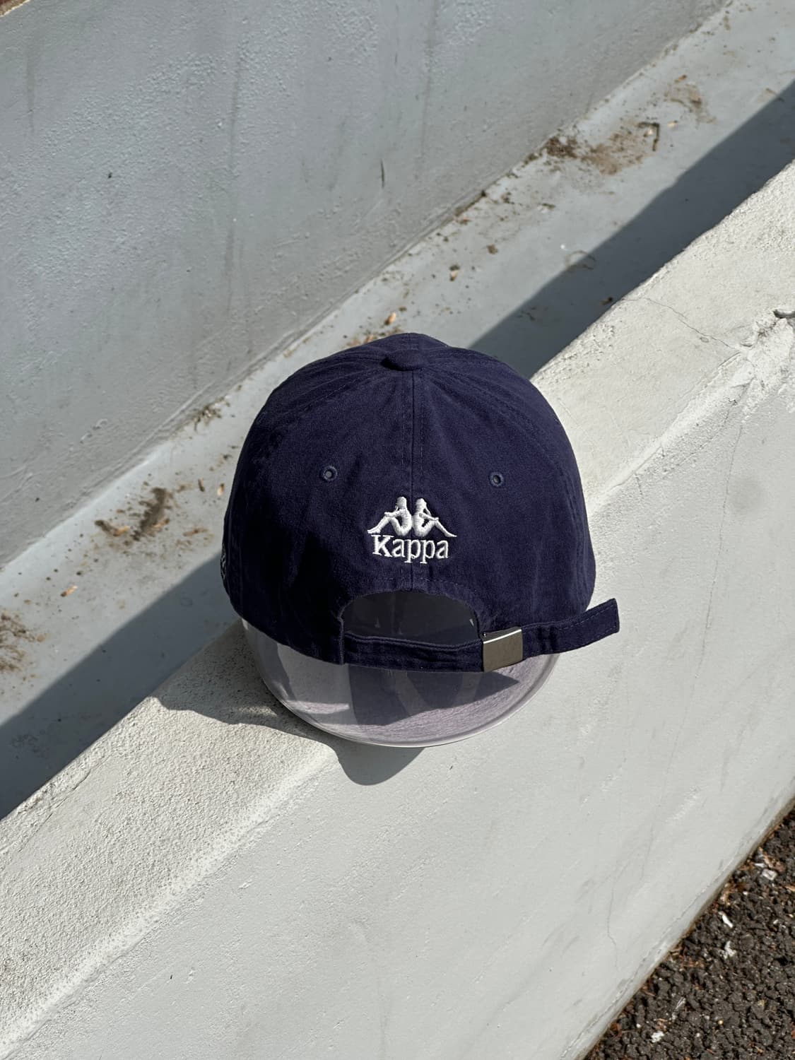 [M-L] 카파 로고 네이비 화이트 투톤 볼캡 모자 상품이미지4