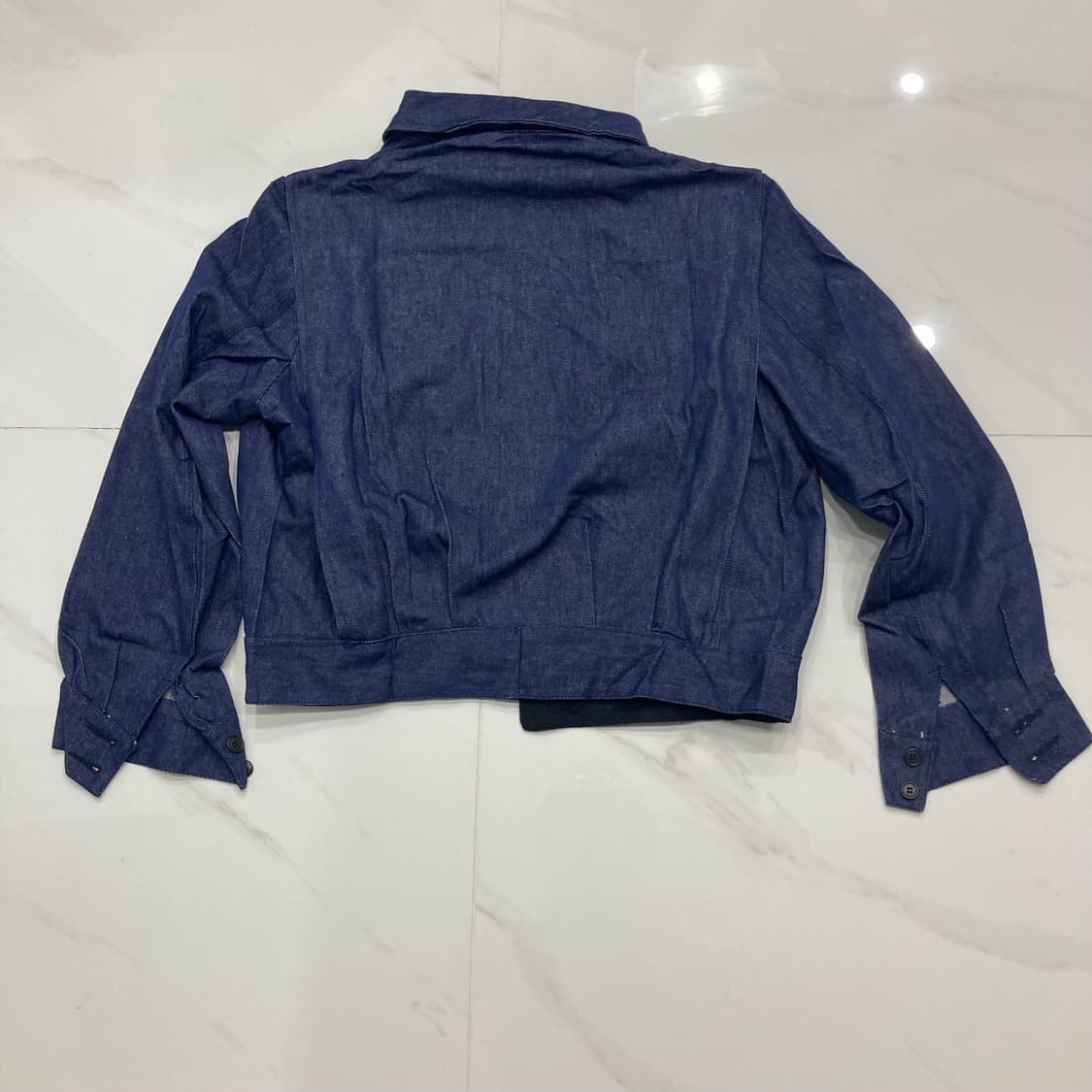 [미사용품]70s Italian navy 데님 배틀드레스 자켓 상품이미지2