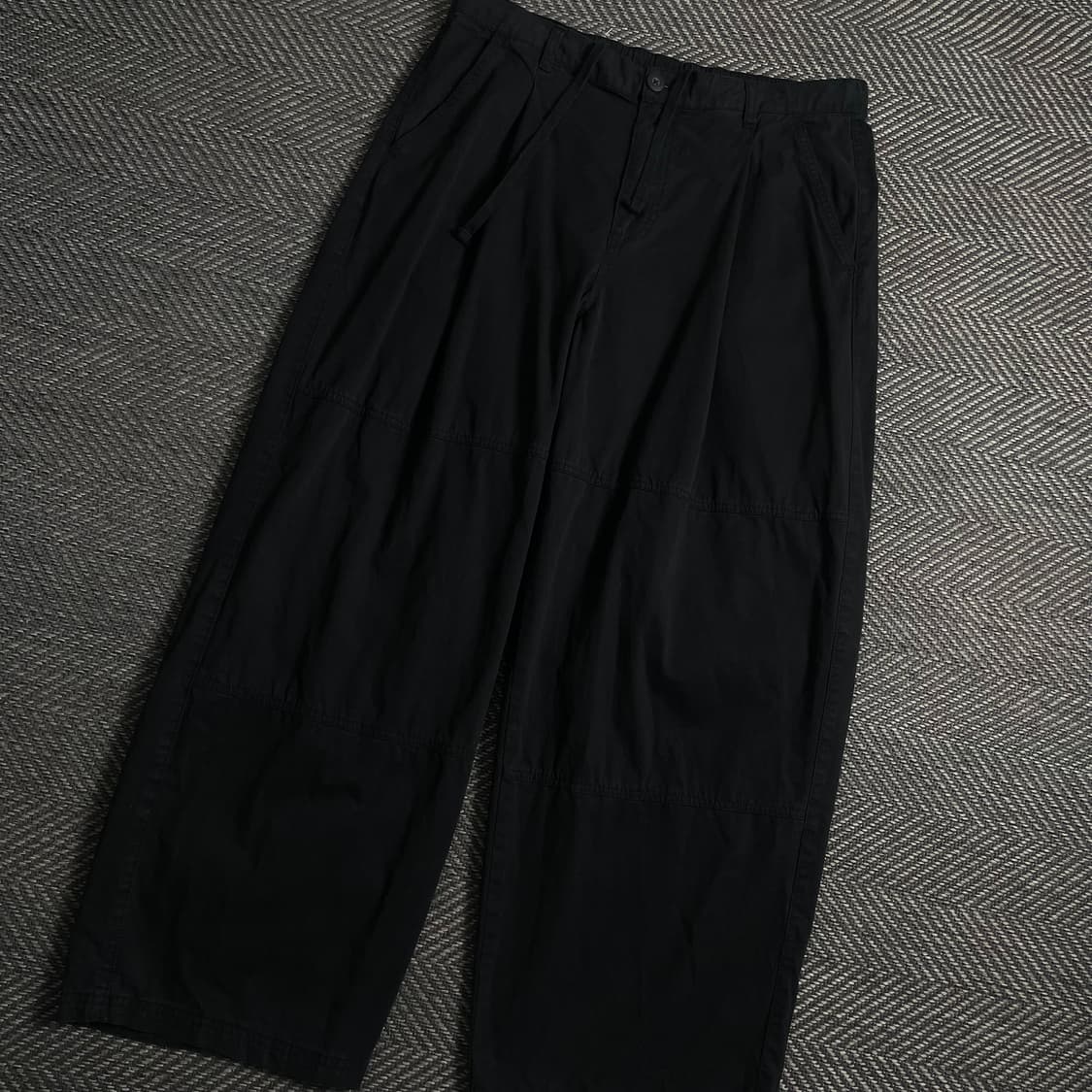 자라 빈티지 벌룬핏 코튼 팬츠 블랙y 4651 상품이미지1