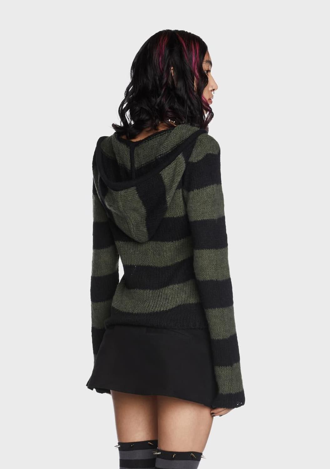 FOREST STRIPES HOODED KNIT JUMPER 상품이미지2