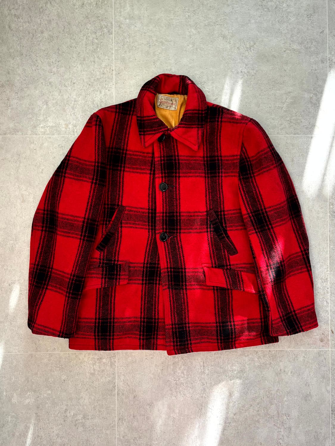 50's Sears Active Sportswear 울 헌팅 자켓 100 상품이미지1