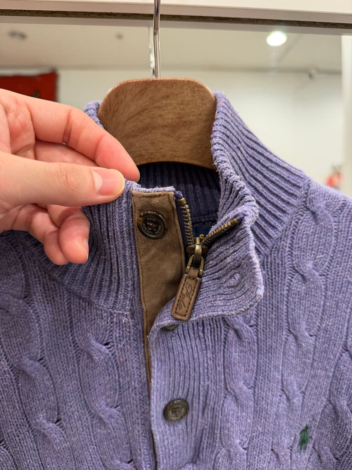 Polo ralph lauren 폴로 랄프로렌 하프넥 버튼 쿼터 니트 상품이미지3