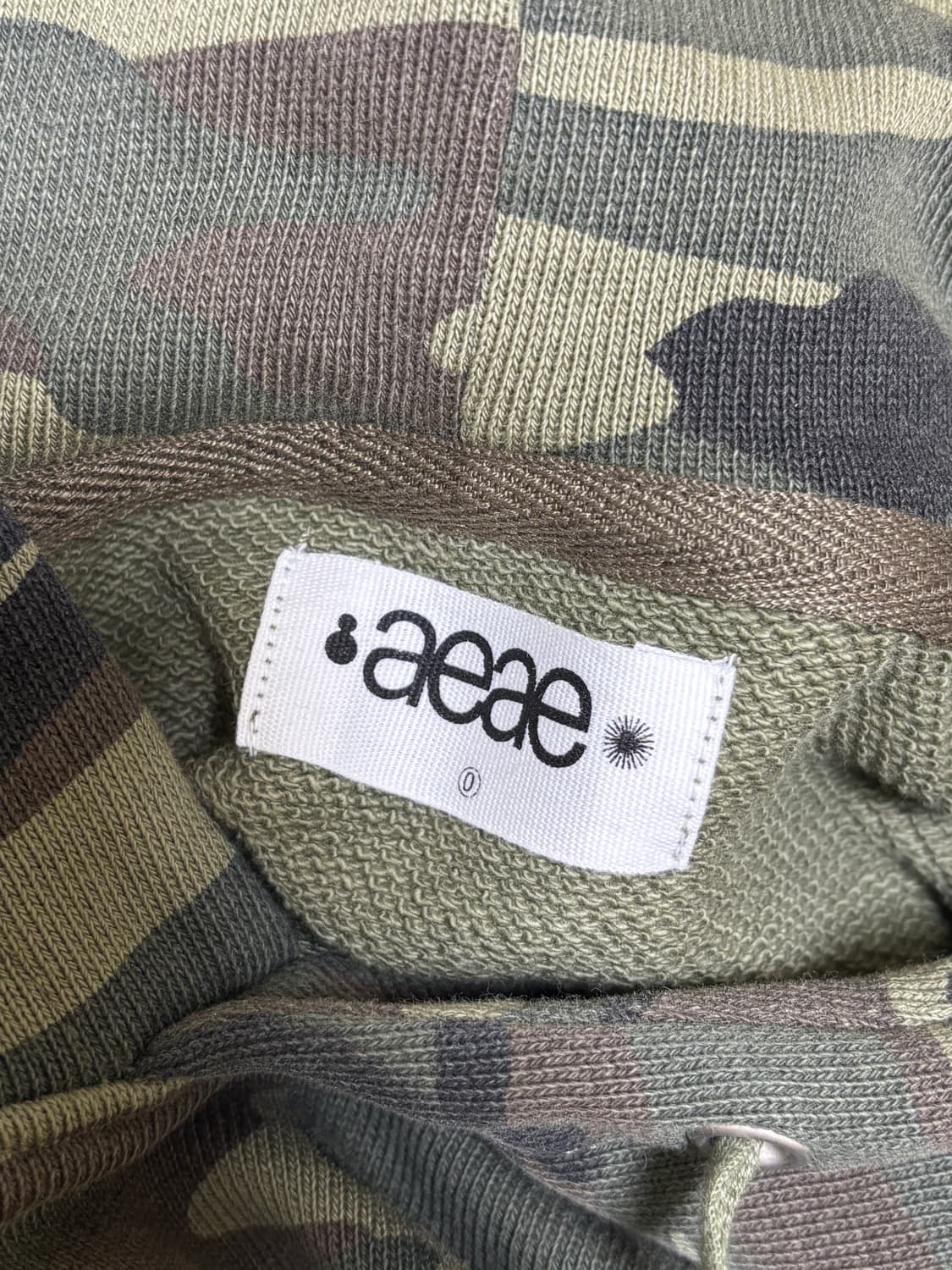 aeae 웹 로고 후드티 카모 상품이미지4