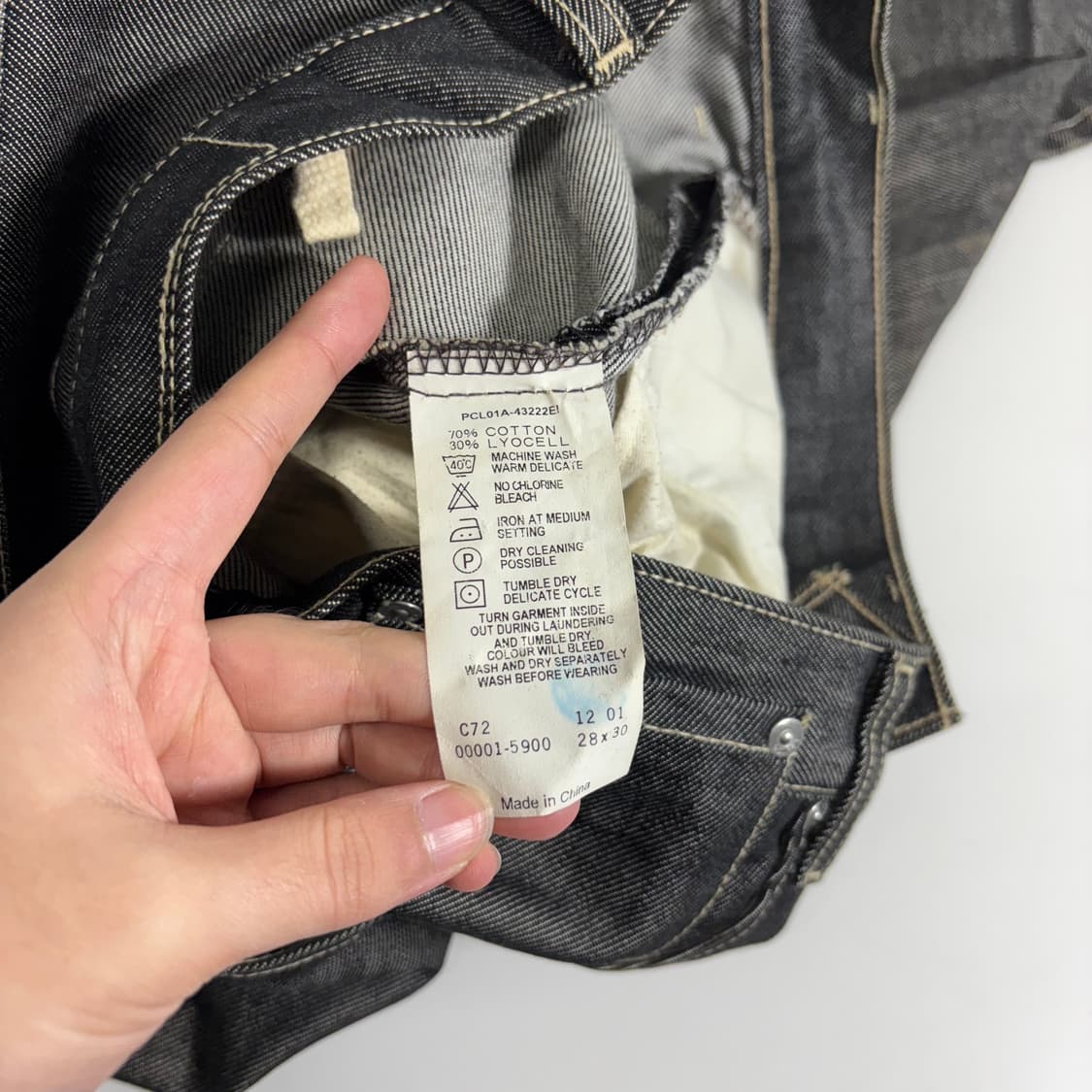 28 S 리바이스엔진 생지 트위스트 데님팬츠 청바지 상품이미지8