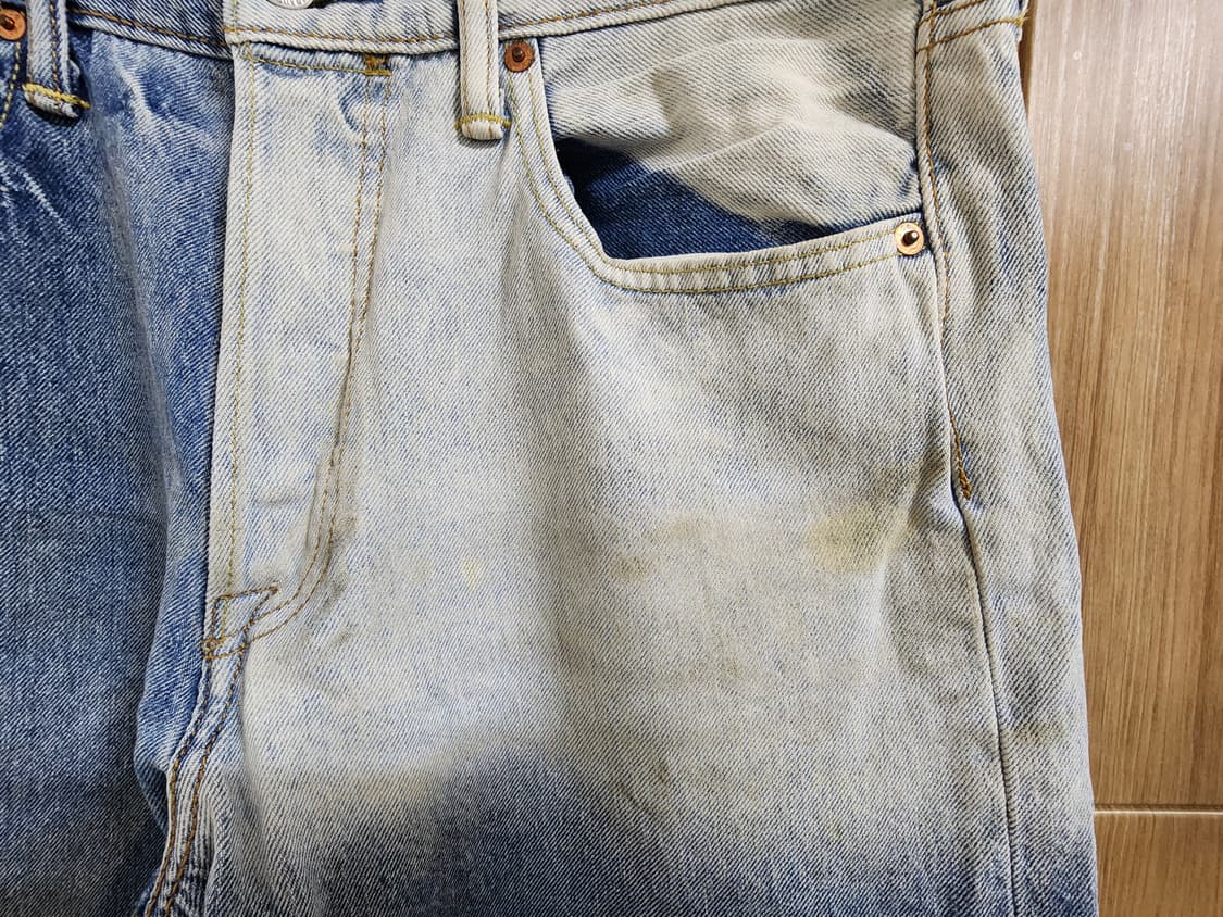 (34)리바이스 501 T 빈티지 데미지 데님 팬츠 상품이미지4