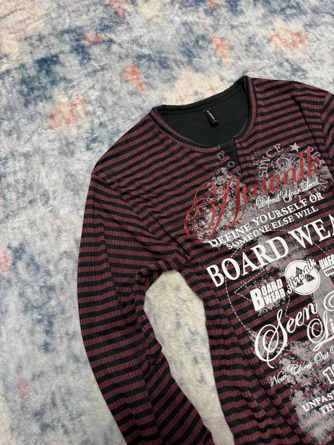 Airwalk 00s stripe lettering cut sew 상품이미지3