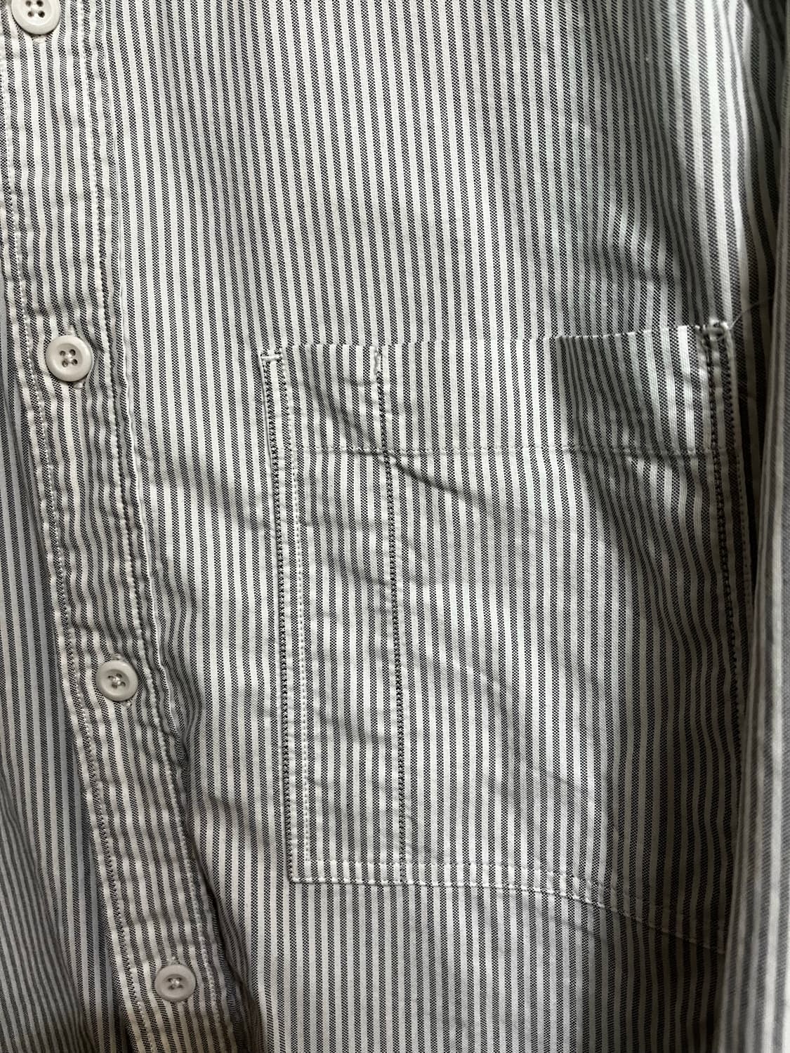 노스페이스 퍼플 라벨 스트라이프 버튼다운 필드 셔츠 아스팔트 그레이 상품이미지5