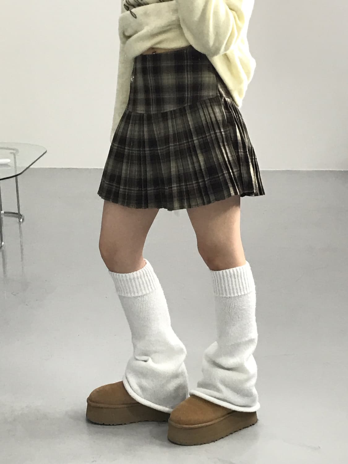 Vtg Poly CheckedMini Skirts 상품이미지2