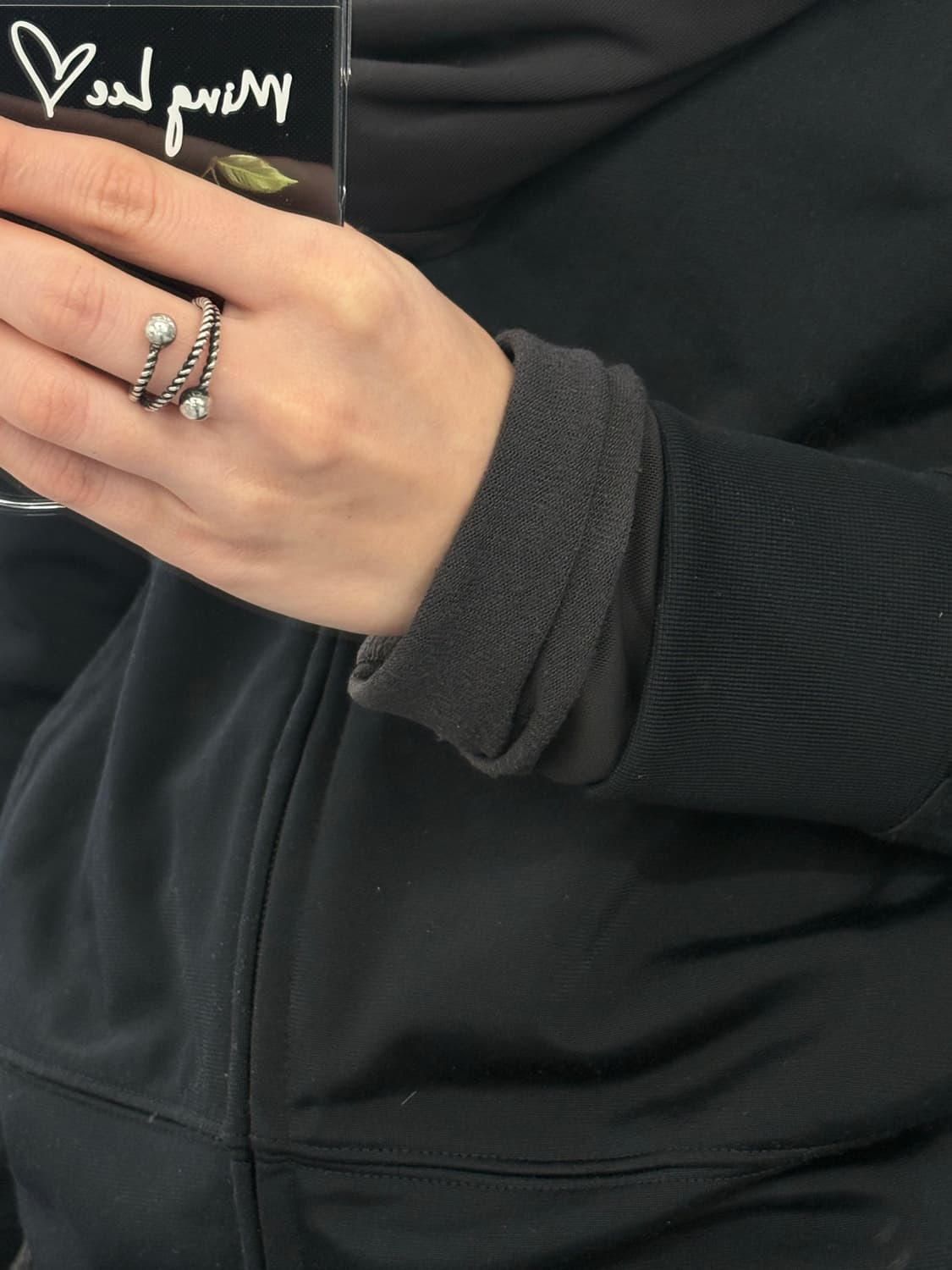 Two ball silver ring 상품이미지5