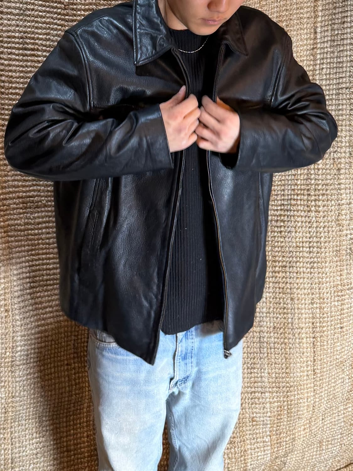 빈티지 양가죽 레더자켓 상품이미지2