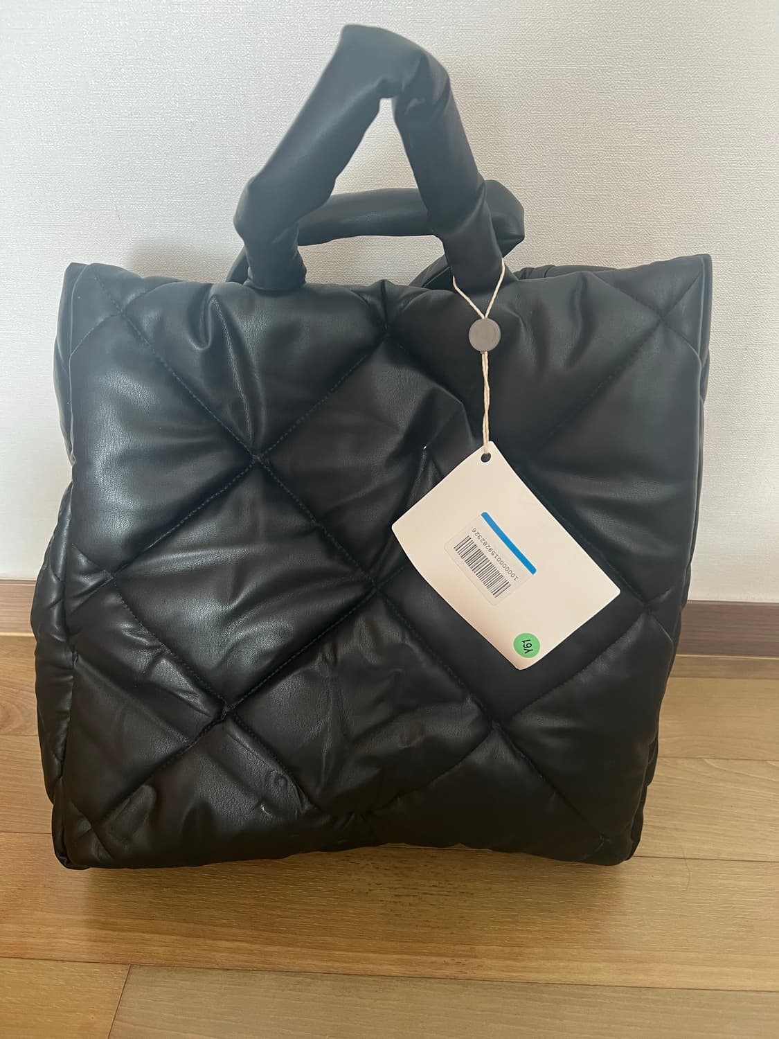 STAND STUDIO 블랙 퀼팅 토트백 상품이미지8