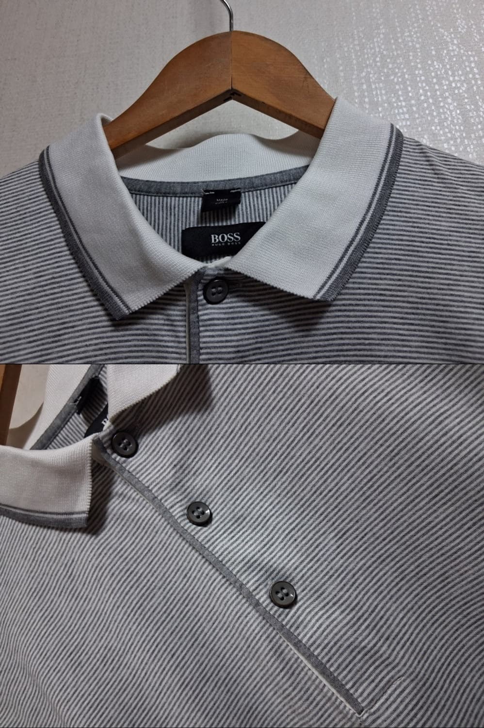 휴고보스 남성 반팔면티 카라티 최고의컨디션 남성 90 작은 M  상품이미지2