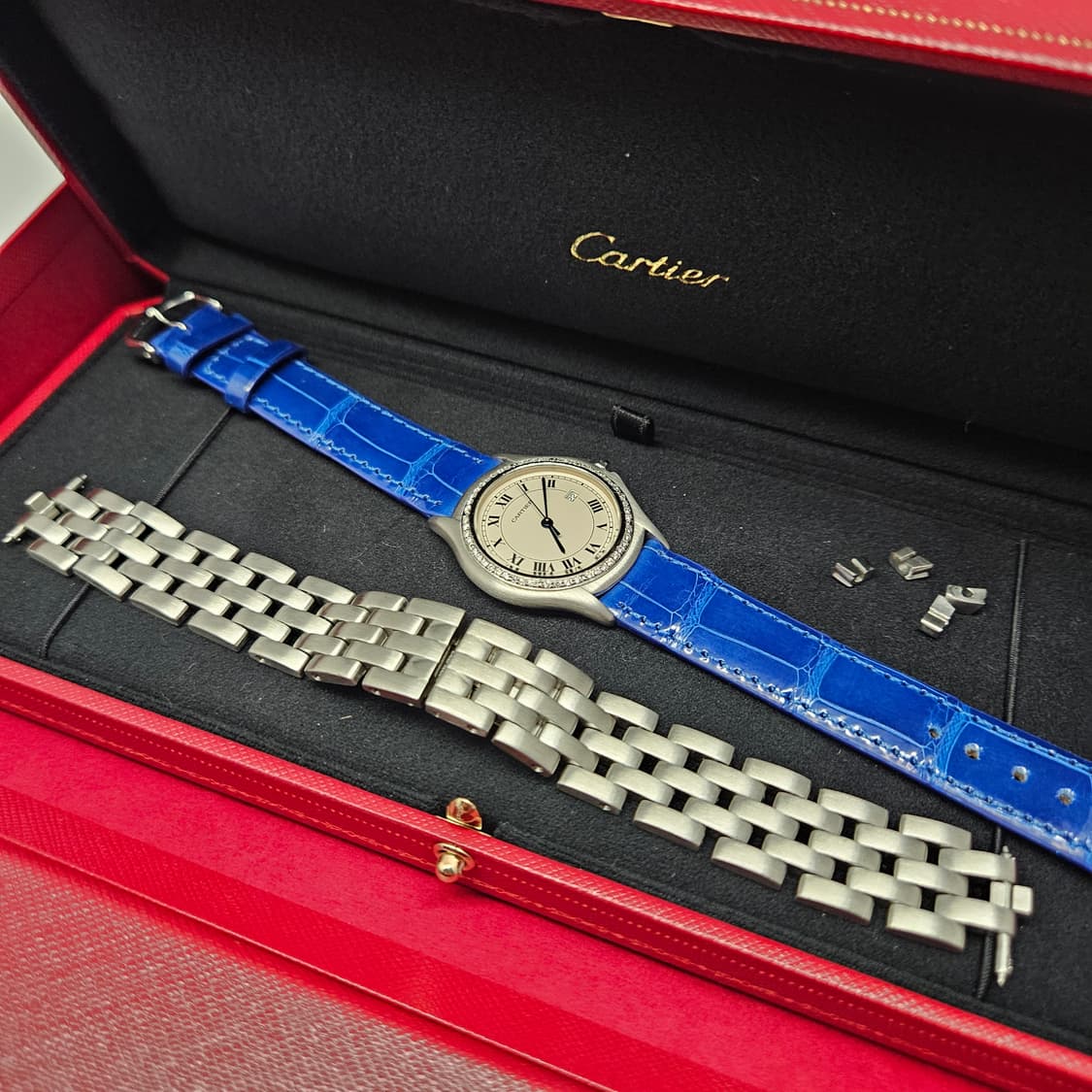 까르띠에 1990's 팬더 쿠거 다이아 시계 상품이미지4